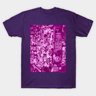 Pink Street Sticker Pop Art NYC T-Shirt